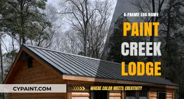 Rustic Charm: A-Frame Log Home at Paint Creek Lodge