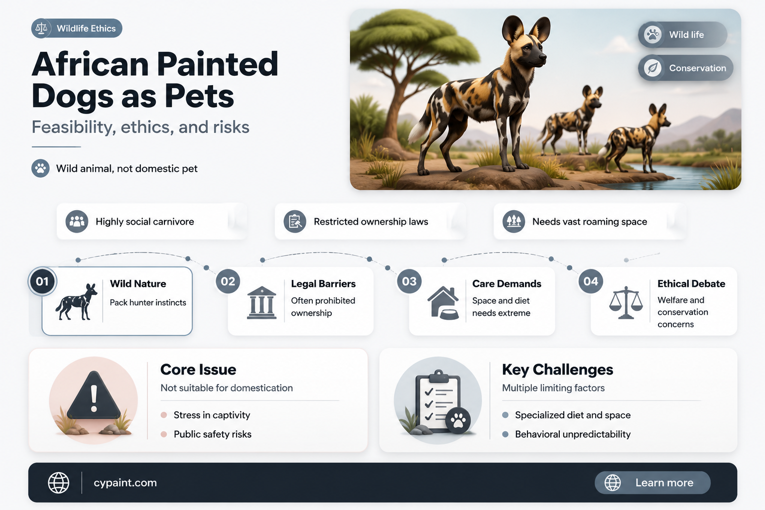 can you have an african painted dog as a pet