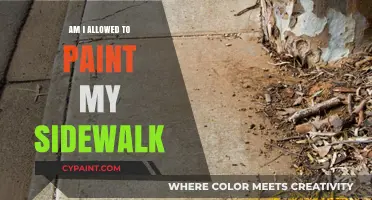 Can You Paint Your Sidewalk? Legal and Practical Considerations