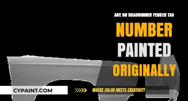 Were 68 Roadrunner Fender Tag Numbers Factory Painted Originally?