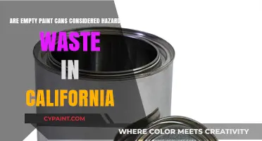 Empty Paint Cans: Hazardous Waste in California?