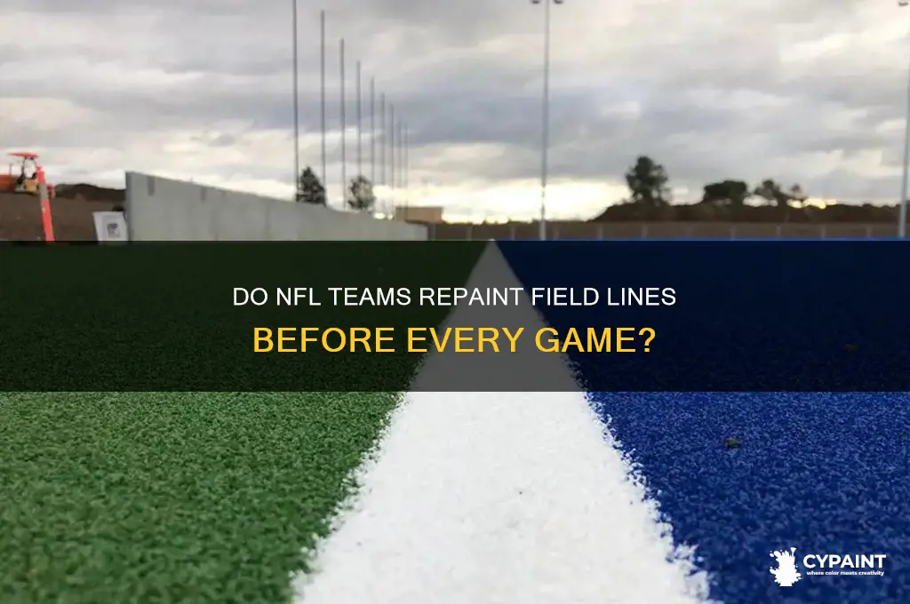 are lines painted before every nfl game
