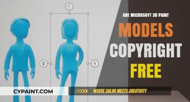 Microsoft 3D Paint Models: Are They Copyright Free?