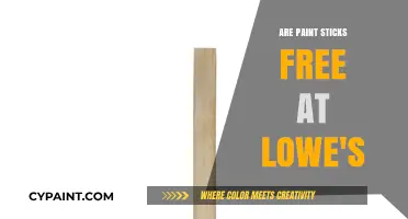 Are Paint Sticks Free at Lowe's? Uncovering the Truth