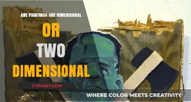 Exploring the Dimensionality of Paintings: One or Two Dimensions?