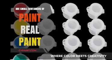 Are Small Paint Containers Real Paint? Unveiling the Truth
