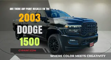 2003 Dodge 1500 Paint Recall: What You Need to Know