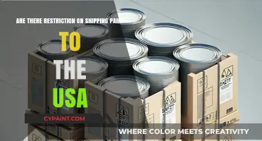 Shipping Paint to the USA: What Are the Restrictions?