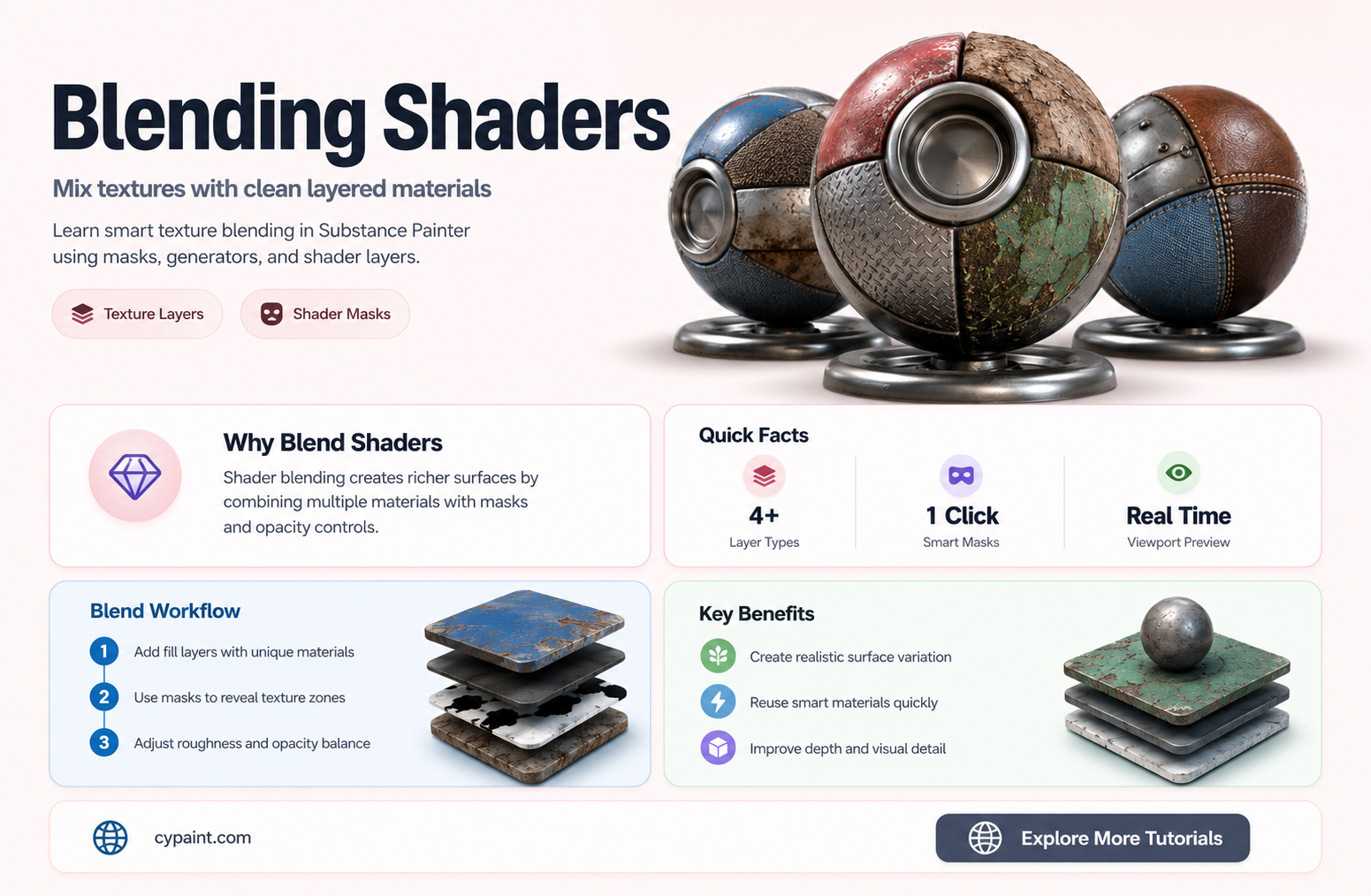can you combine two shaders in substance painter