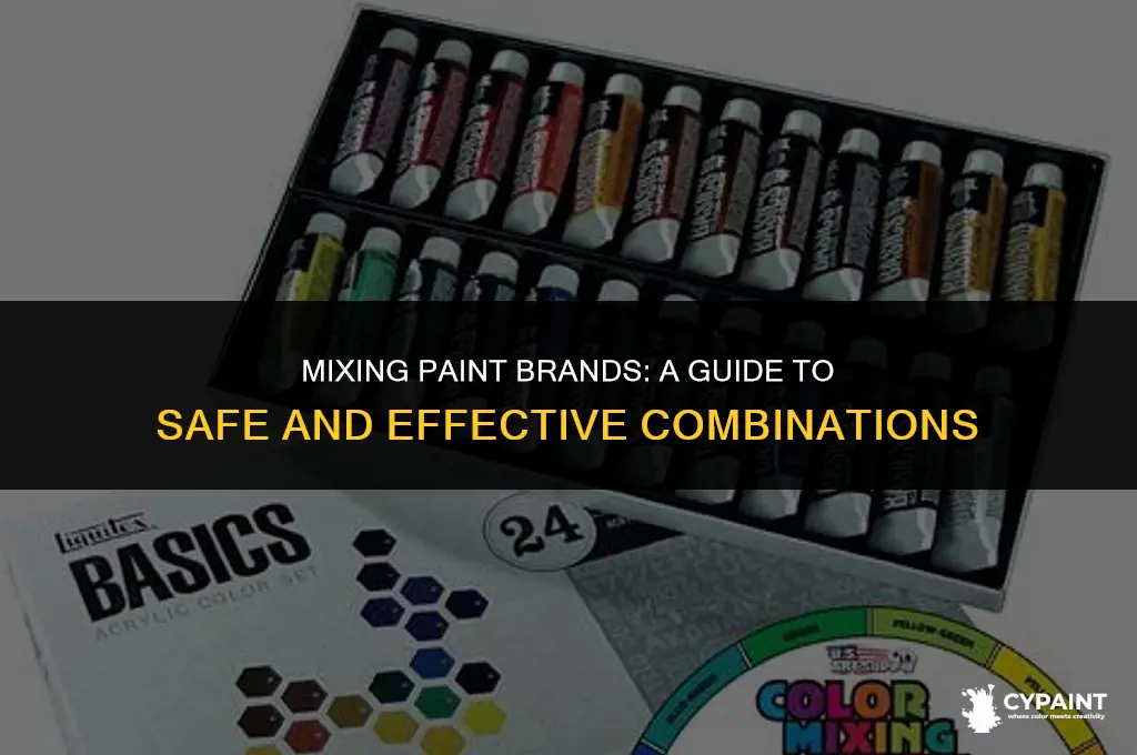 can 2 brands of paint be mixed together