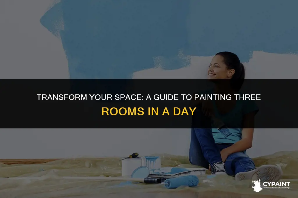 can 3 rooms be painted in 1 day