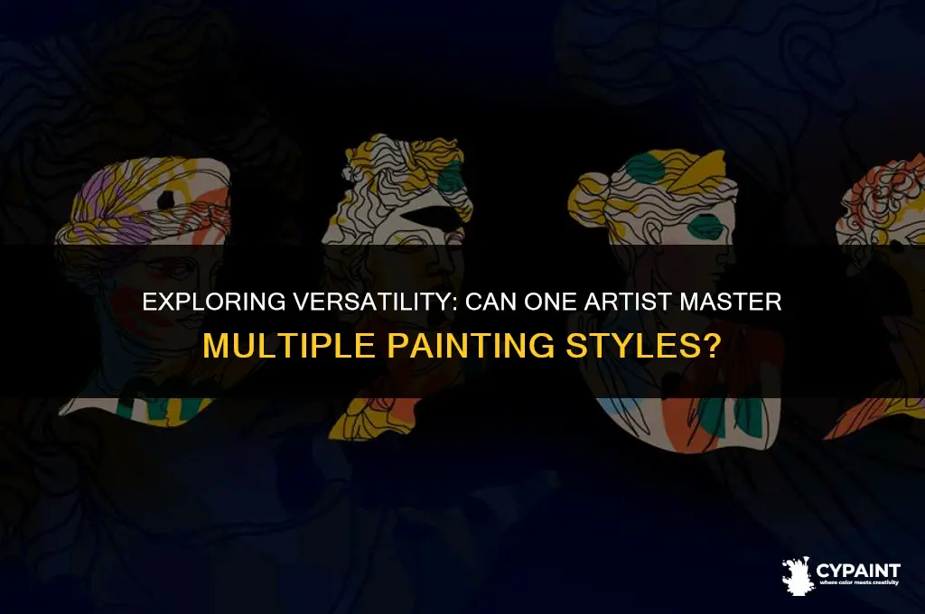 can a artist do all three painting styles