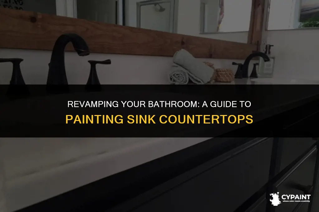 can a bathroom sink counter top be painted
