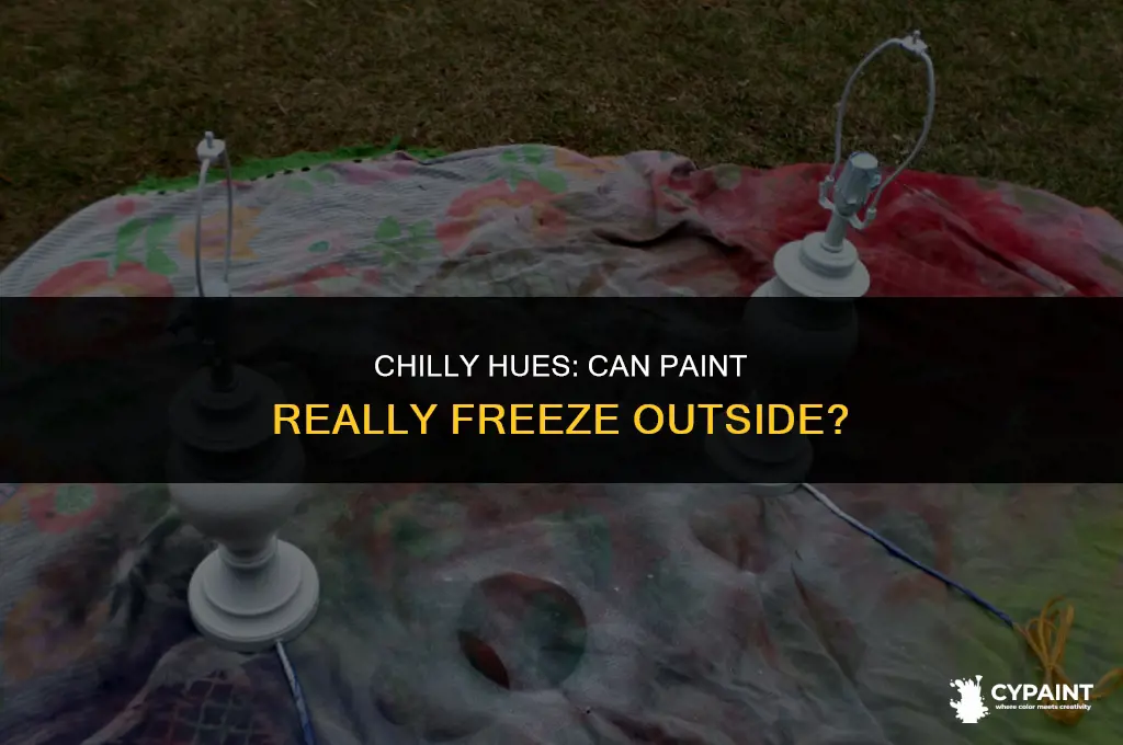 can a can of paint freeze out side