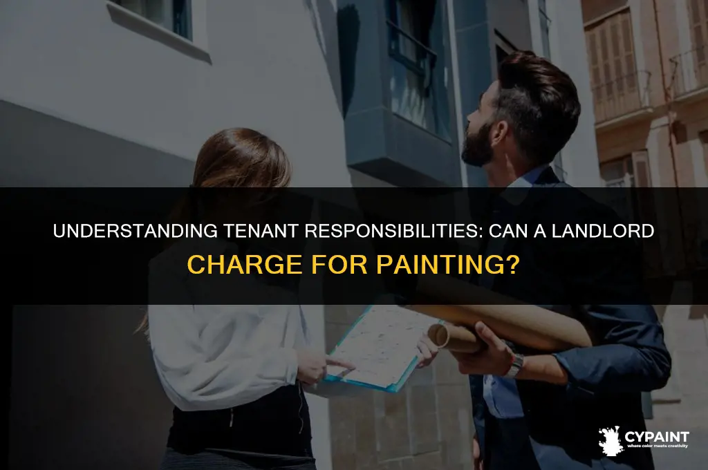 can a landlord charge a tenant for painting