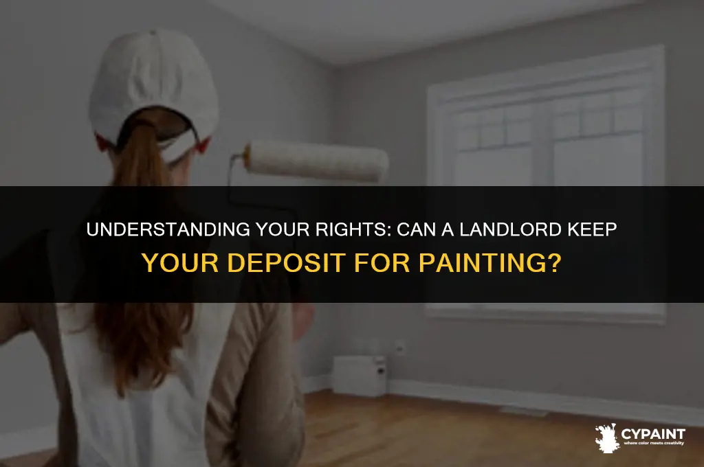 can a landlord keep my deposit for painting