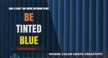 Tinting Light Tan Suede Interior Paint: Can You Achieve a Blue Hue?