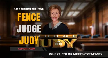 Can Your Neighbor Paint Your Fence? A Judge Judy Perspective