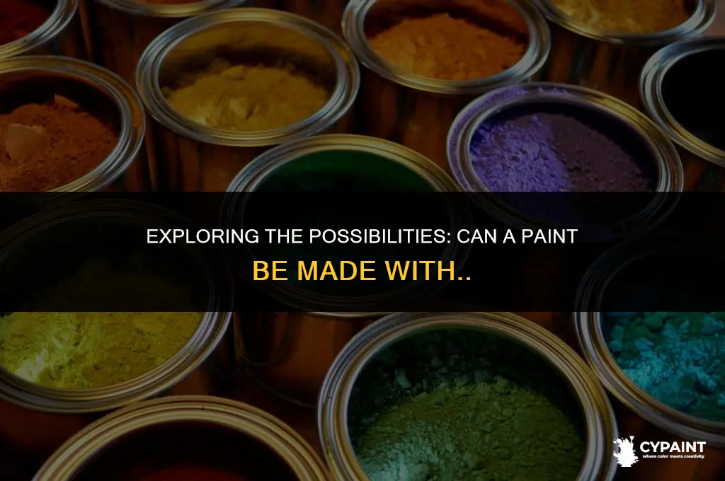 can a paint be made with the combination