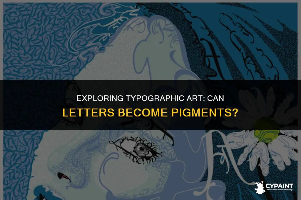 can a paint be made with the letters