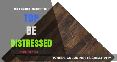 Revamping Your Space: The Art of Distressing Painted Laminate Tabletops