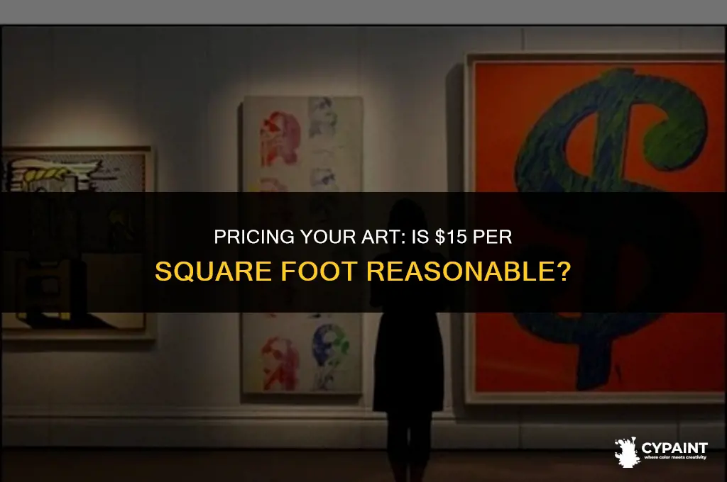 can a painter charge 15 per square ft