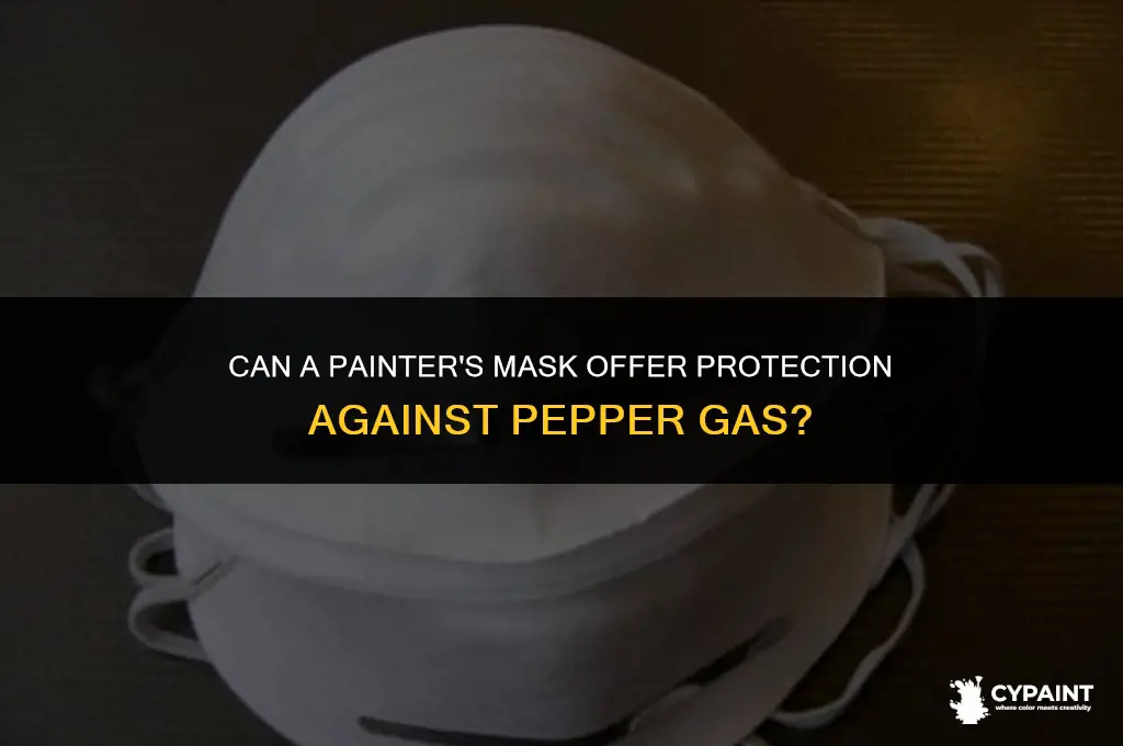 can a painter mask help with pepper gas