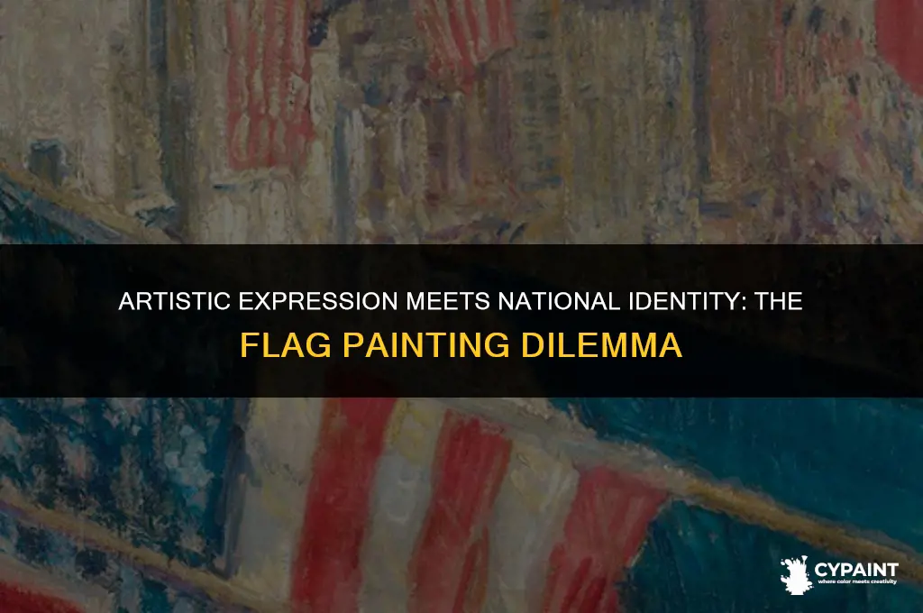 can a painting a flag creates a flag