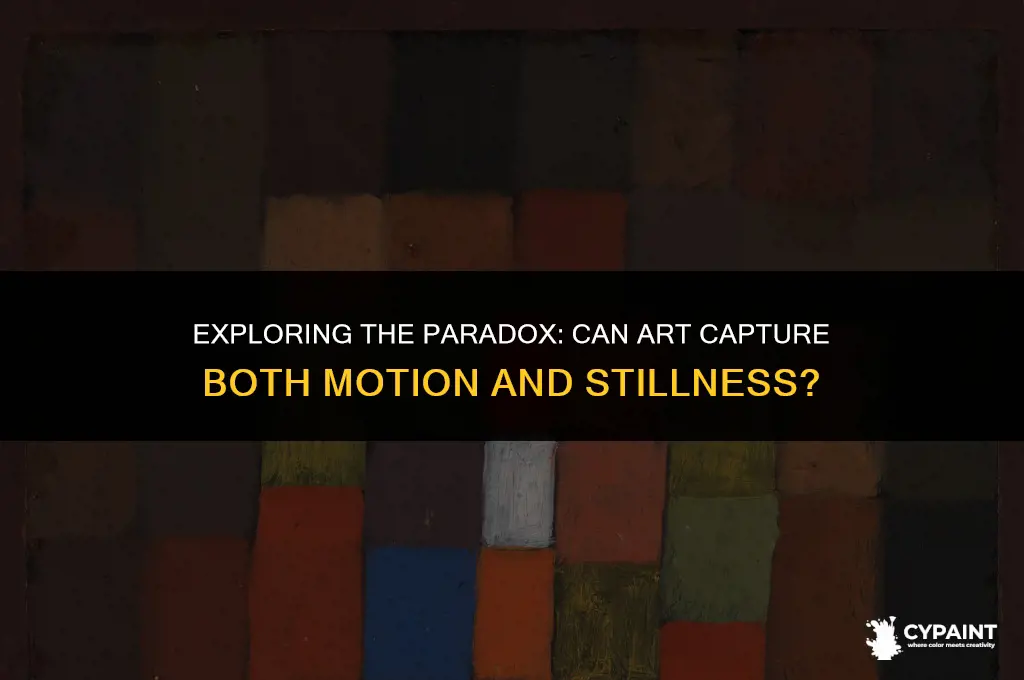 can a painting be both static and dynamic