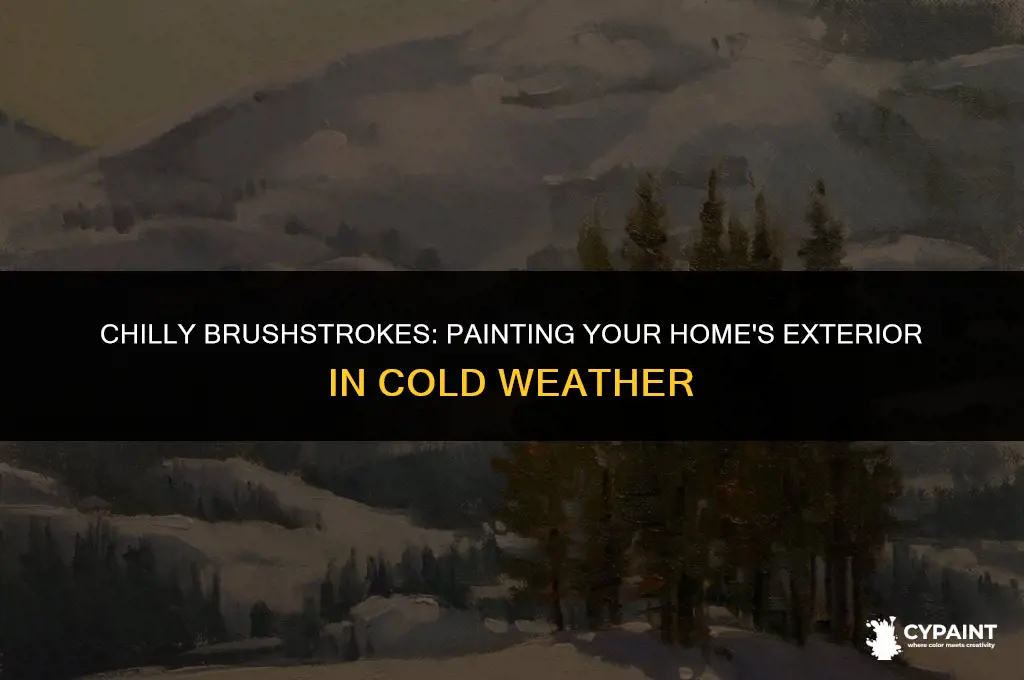 can a person paint exterior in cold weather
