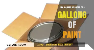 Mixing Paint Quantities: Can a Quart Enhance a Gallon?