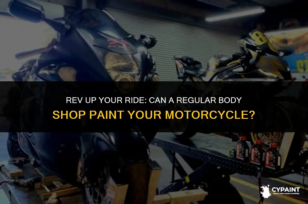 can a regular body shop paint a motorcycle