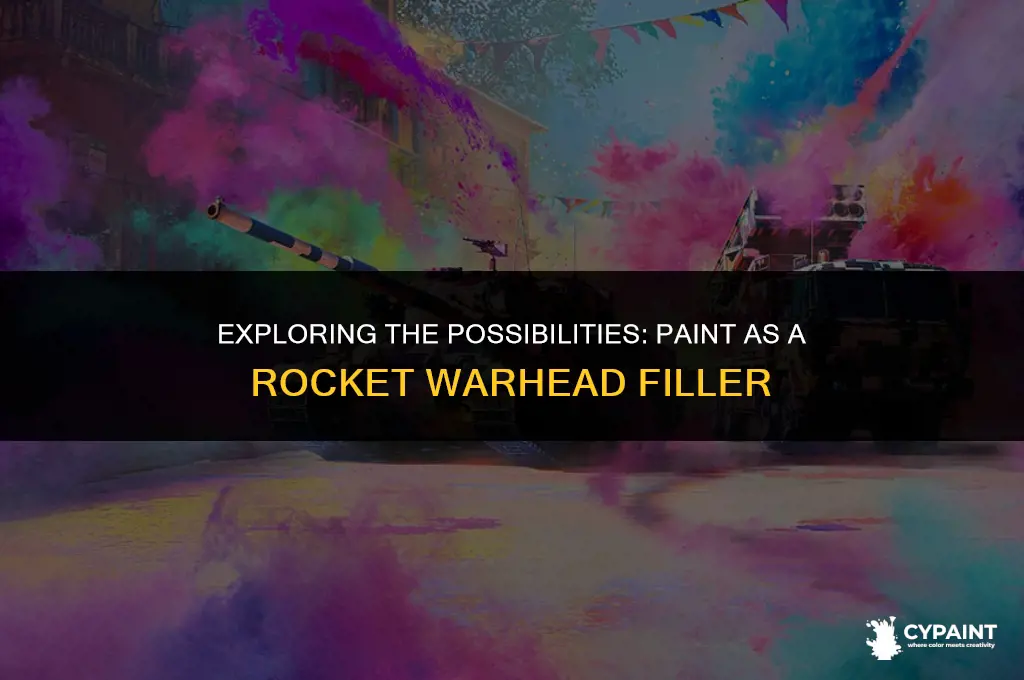 can a rocket warhead be filled with paint