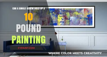 Can One Screw Securely Hang a 10-Pound Painting?
