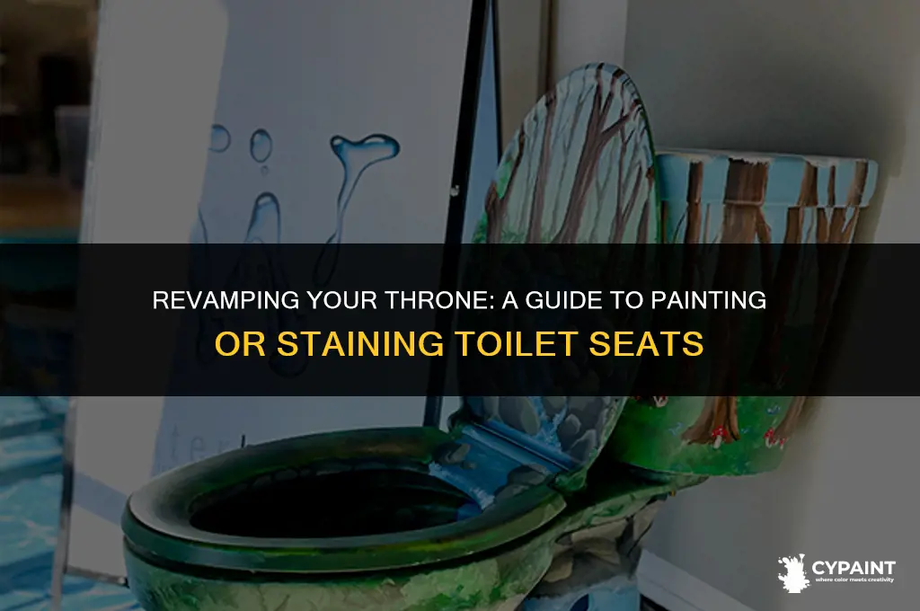 can a toilet seat be painted or stained