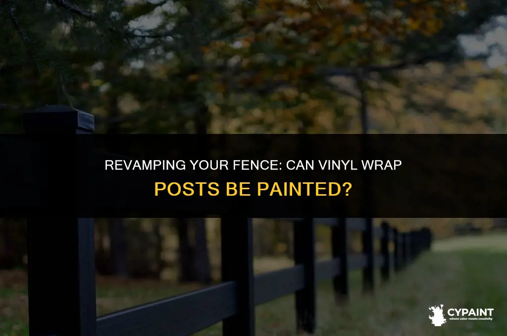 can a vinyl wrap fence post be painted