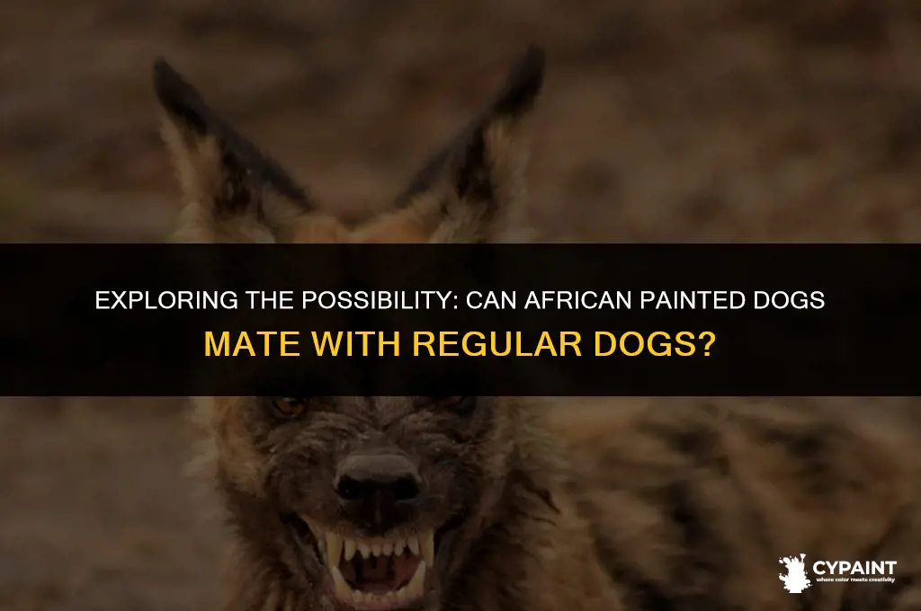 can african painted dogs mate with regular dogs