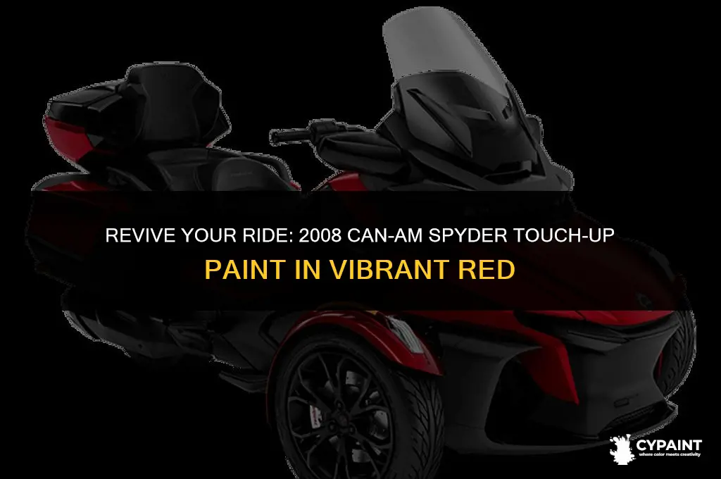 can am 2008 spyder touch up paint red