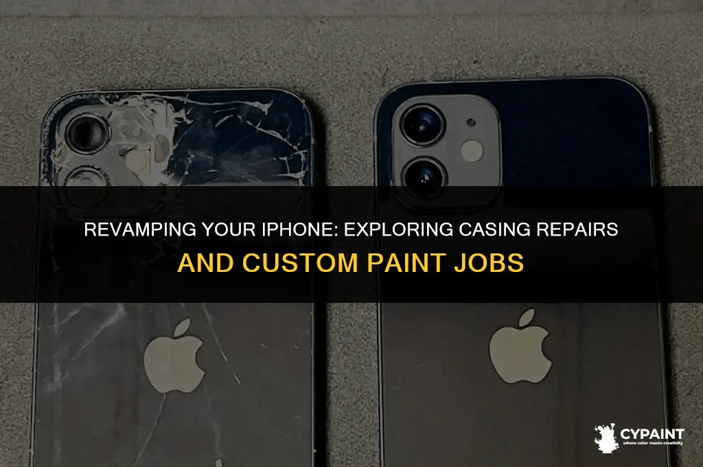 can an iphone casing be repaired or painted