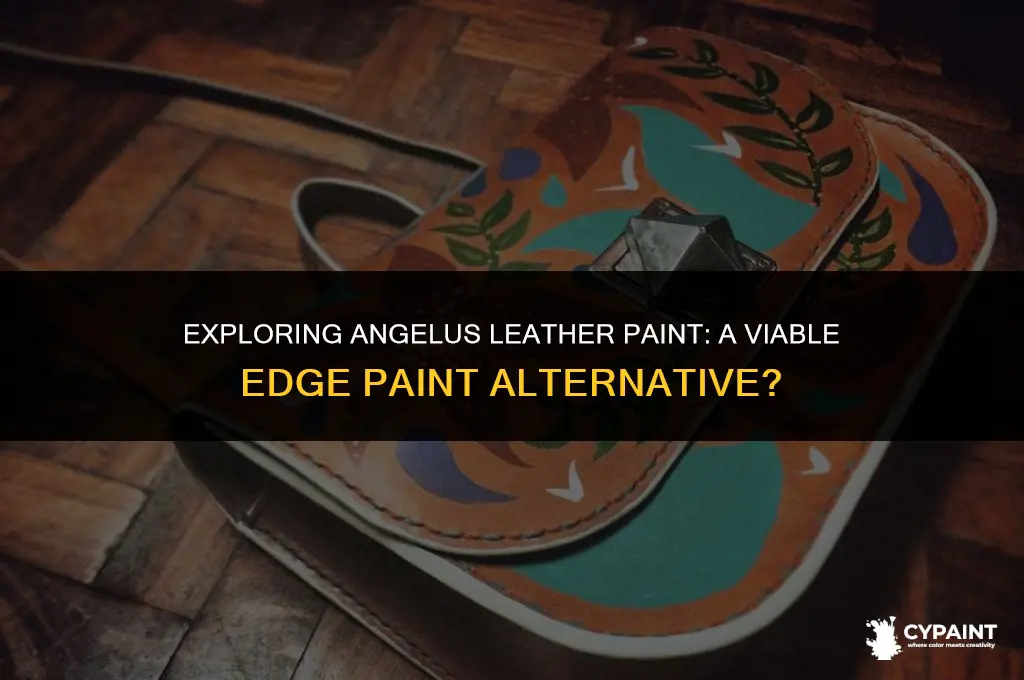 can angelus leather paint work as edge paint