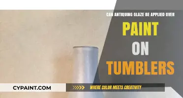 Applying Antiquing Glaze Over Paint on Tumblers