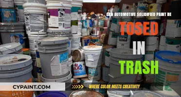 Disposing of Automotive Solidified Paint: A Comprehensive Guide