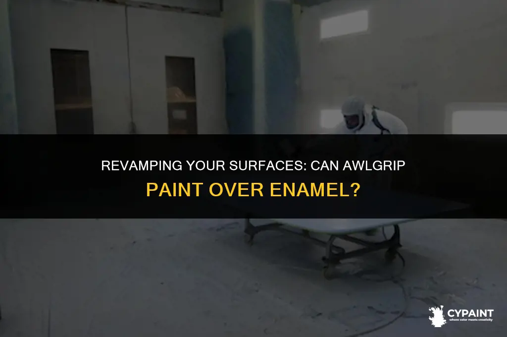 can awlgrip paint be applied over enamel paint