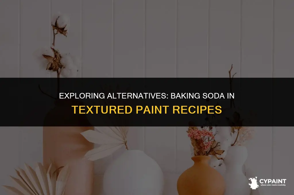 can baking soda replace sand in textured paint