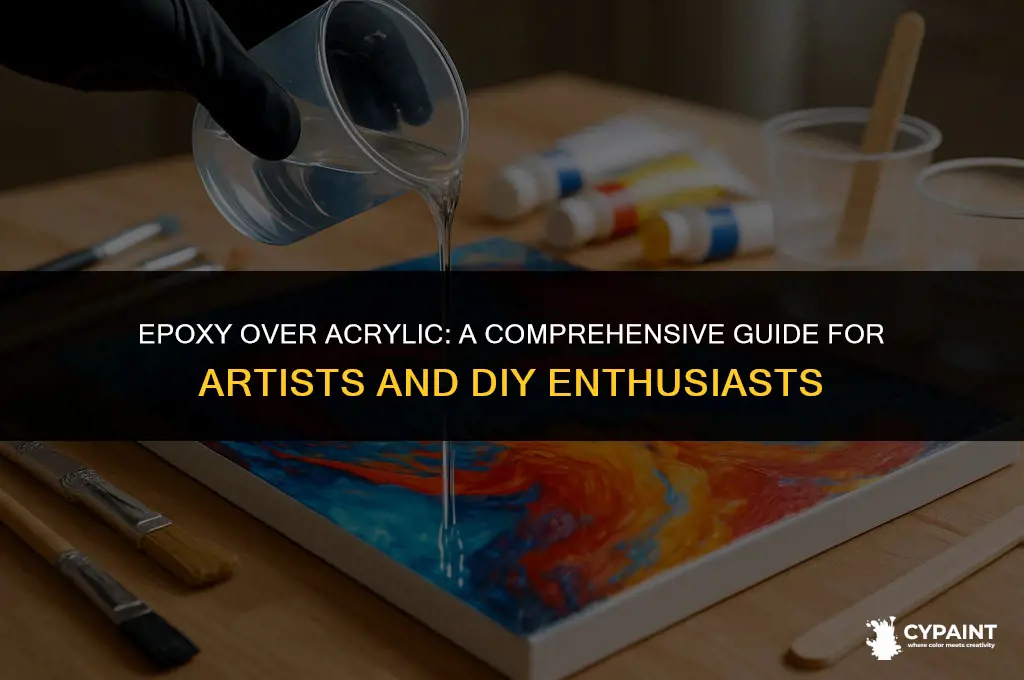 can bar epoxy be applied over acrlyic paint