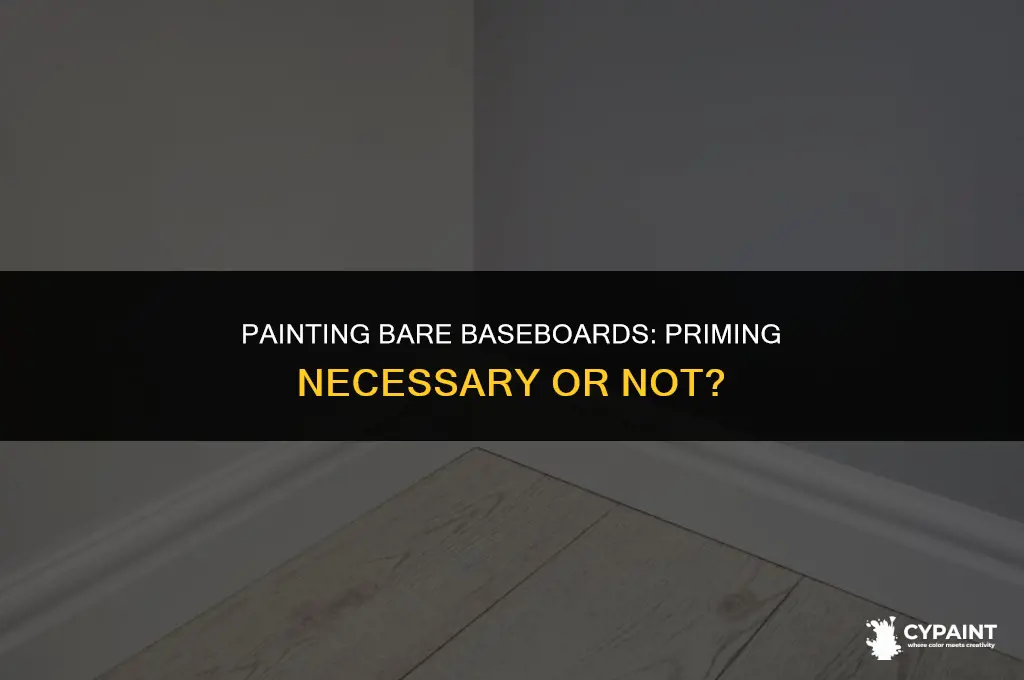 can bare baseboard be painted without priming first