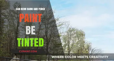 Exploring Custom Colors: Can Behr Barn and Fence Paint Be Tinted?