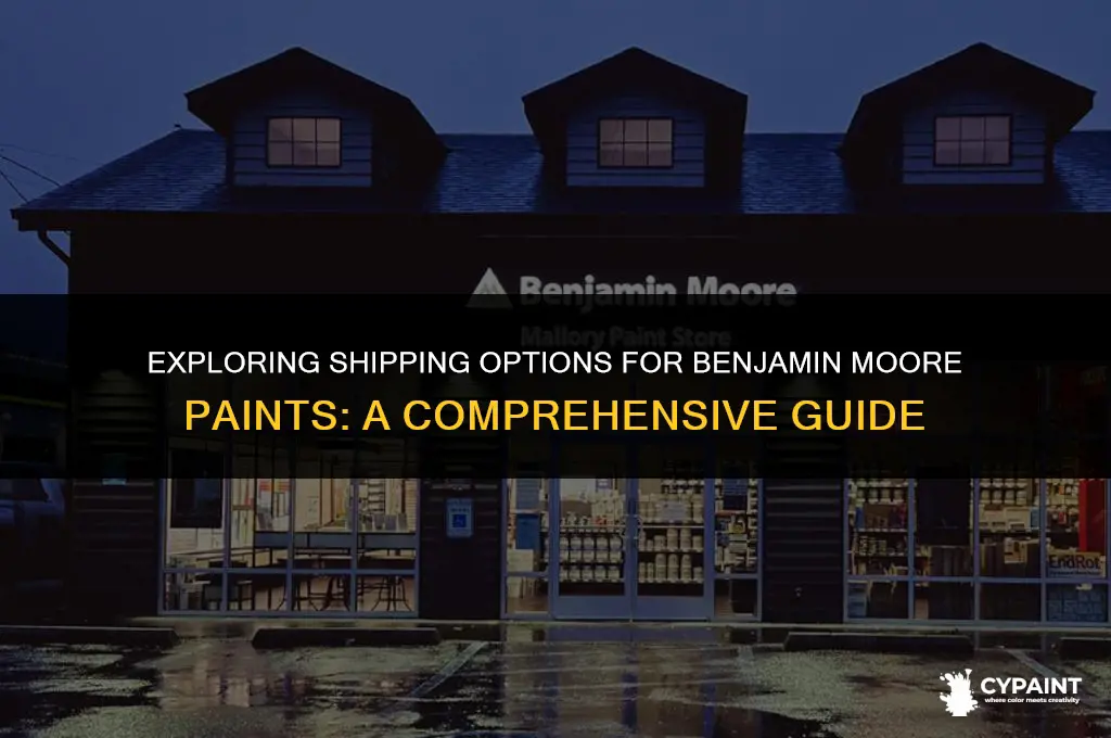 can benjamin moore paint be shipped to me