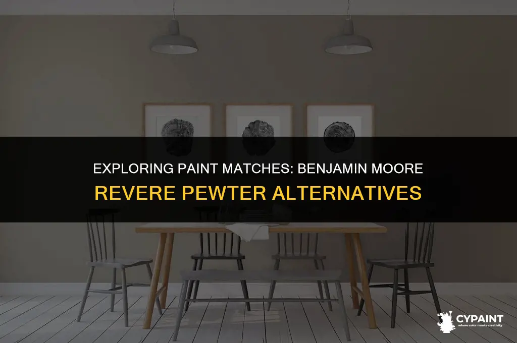 can benjamin moore paint revere pewter be matched