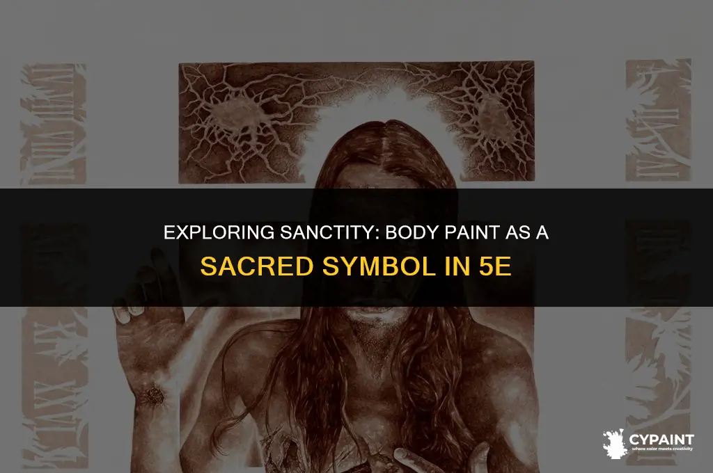 can body paint be a holy symbol 5e